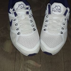Womens purple and white TCU mikesp